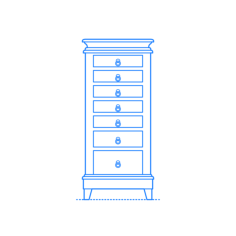 Furniture Jewelry Armoires Alina Free Standing Jewelry Armoire Vinyl Svg File, Free Vectors File